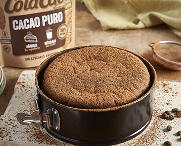 Bizcocho vegano con Cacao Puro